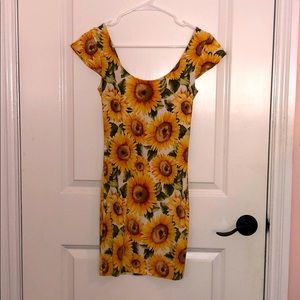 Forever 21 Sunflower mini dress